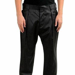 Just Cavalli Men's 100% Wool  Dress Charcoal Pants